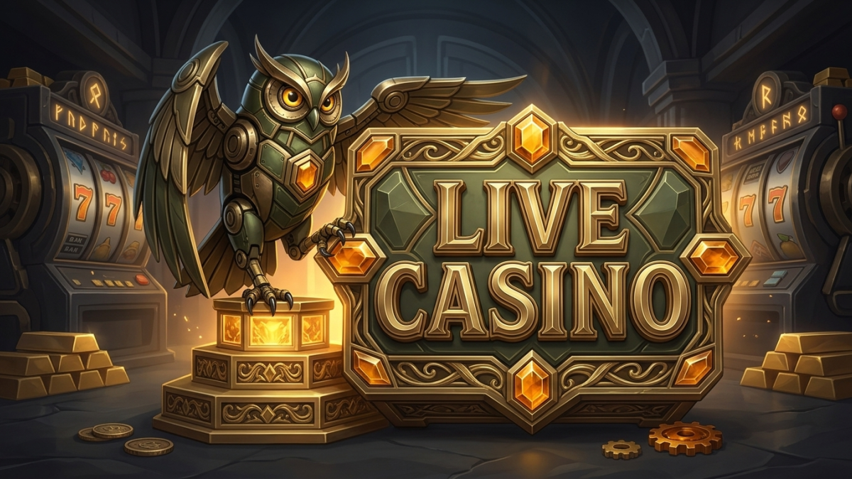 High-end live casino studio table with professional croupier and interactive chips
